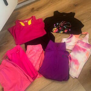 Girls Nike / Under Armour Style Athletic Outfit Bundle